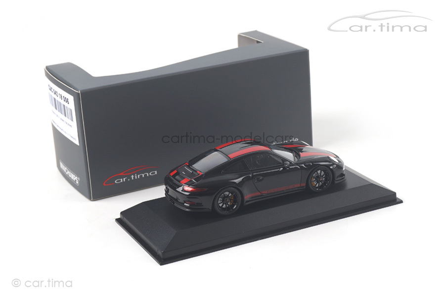 Porsche 911 (991) R Schwarz/Rad schwarz Minichamps car.tima CUSTOMIZED