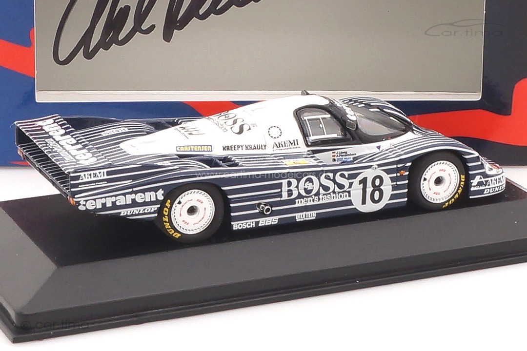 Porsche 956 L 24h Le Mans 1983 Originalsignatur Axel Plankenhorn Minichamps 1:43 400064300
