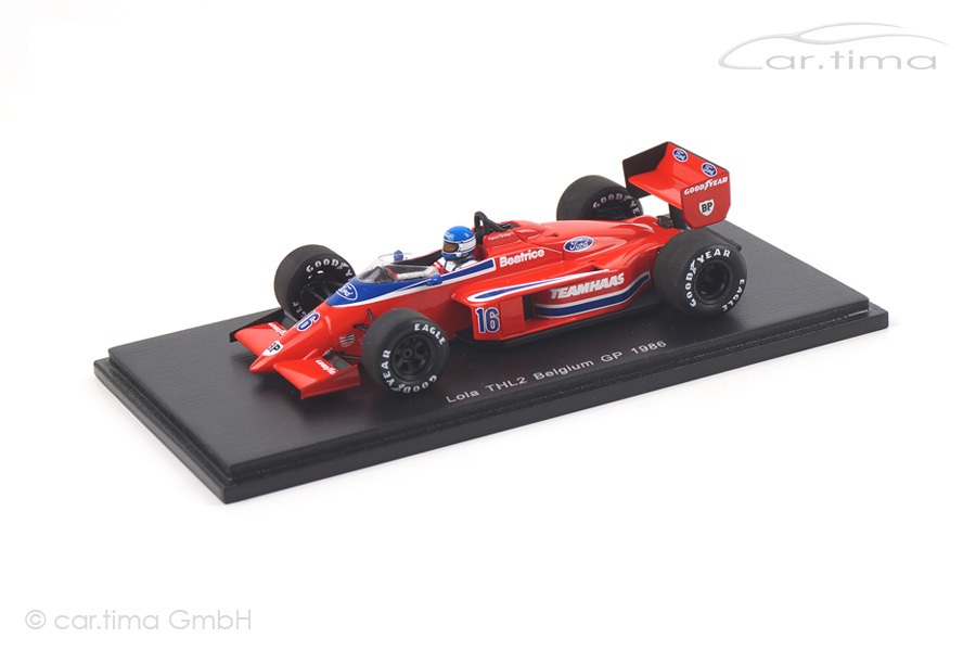 Lola THL2 GP Belgien 1986 Patrick Tambay Spark 1:43 S1789 Lola THL2 GP Belgien 1986 Patrick Tambay Spark 1:43 S1789