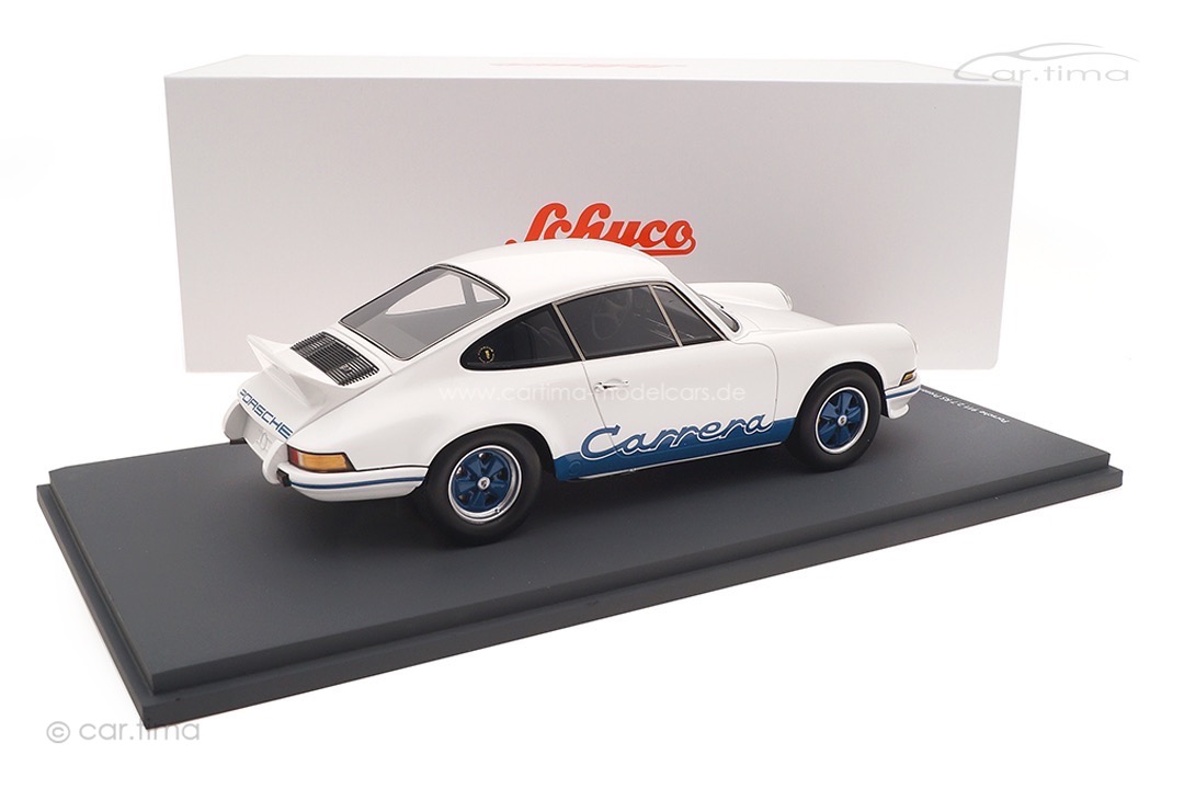 Porsche 911 Carrera RS 2,7 Präsentation 1972 weiß/blau Schuco 1:18 18U00062