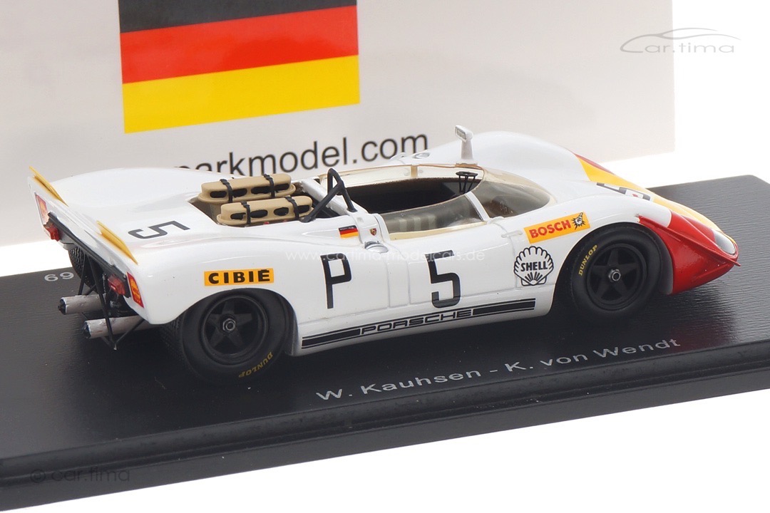 Porsche 908-2 1000Km Nürburgring 1969 Kauhsen/von Wendt Spark 1:43 SG827 Porsche 908-2 1000Km Nürburgring 1969 Kauhsen/von Wendt Spark 1:43 SG827