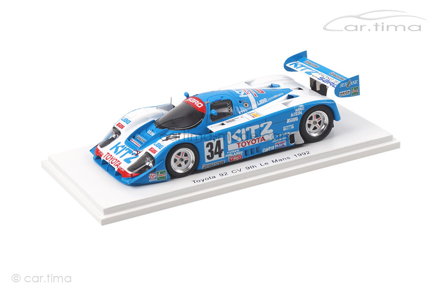 Toyota 92 CV 24h Le Mans 1992 Elgh/Irvine/Ratzenberger Spark 1:43 S2367 Toyota 92 CV 24h Le Mans 1992 Elgh/Irvine/Ratzenberger Spark 1:43 S2367