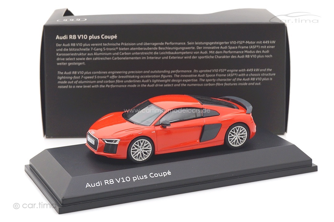 Audi R8 V10 plus Coupe Dynamitrot quattro GmbH 1:43 501.15.184.23