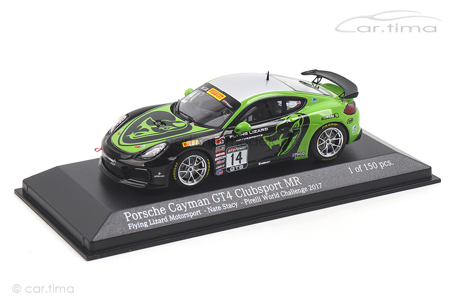 Porsche Cayman GT4 MR World Challenge 2017 Nate Stacy Minichamps 1:43 437171614 Porsche Cayman GT4 MR World Challenge 2017 Nate Stacy Minichamps 1:43 437171614