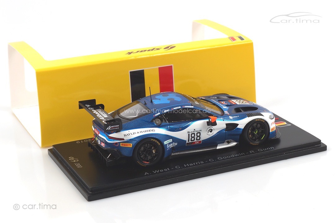 Aston Martin Vantage AMR GT3 24h Spa 2019 Gunn/Goodwin/Harris/West Spark 1:43 SB274 Aston Martin Vantage AMR GT3 24h Spa 2019 Gunn/Goodwin/Harris/West Spark 1:43 SB274
