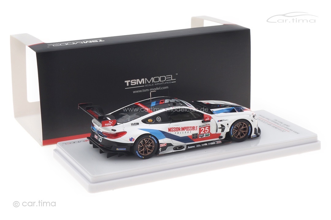 BMW M8 GTLM IMSA 2018 De Phillipi/Sims Mission Impossible livery TSM 1:43 TSM430442 BMW M8 GTLM IMSA 2018 De Phillipi/Sims Mission Impossible livery TSM 1:43 TSM430442