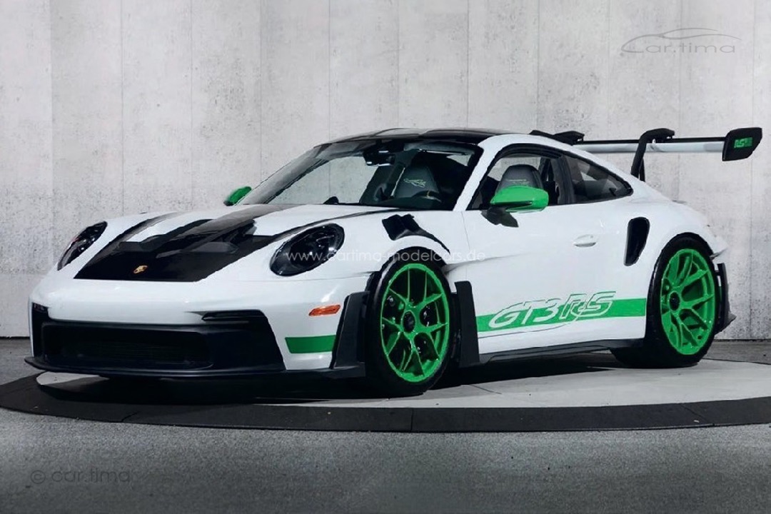 Porsche 911 (992) GT3 RS Tribute to Carrera RS Weiß/Pythongrün Norev 1:18 187372