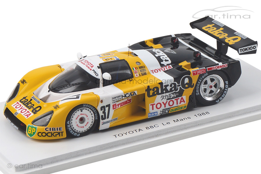 Toyota 88C 24h Le Mans 1988 Barilla/Needell/Ogawa Spark 1:43 S5243 Toyota 88C 24h Le Mans 1988 Barilla/Needell/Ogawa Spark 1:43 S5243