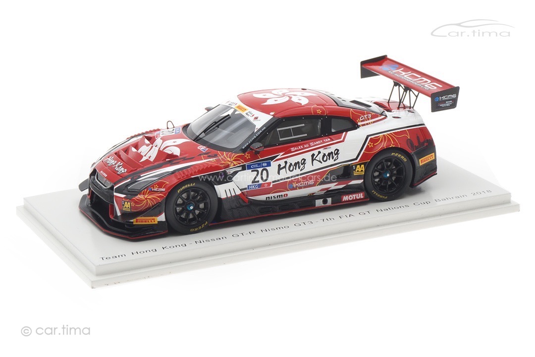 Nissan GT-R Nismo GT3 Bahrain 2018 Au/Yan Spark 1:43 S6303 Nissan GT-R Nismo GT3 Bahrain 2018 Au/Yan Spark 1:43 S6303