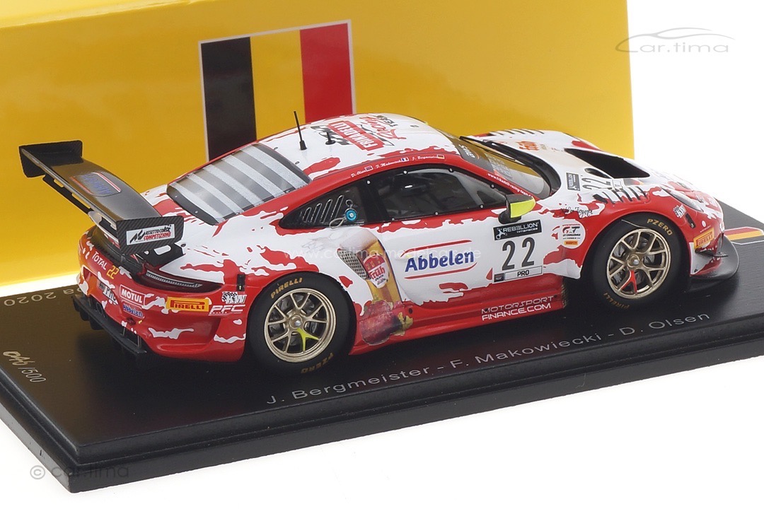 Porsche 911 GT3 R 24h Spa 2020 Bergmeister/Makowiecki/Olsen Spark 1:43 SB376