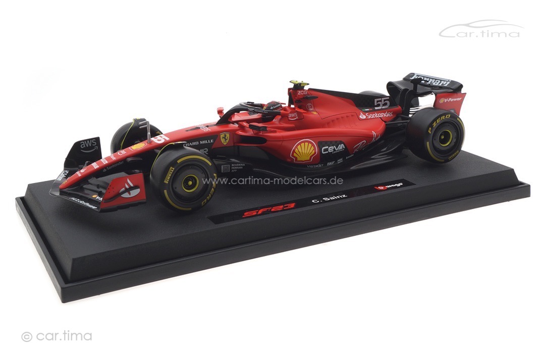 Ferrari SF23 GP 2023 Carlos Sainz Bburago 1:18 18-16812SA Ferrari SF23 GP 2023 Carlos Sainz Bburago 1:18 18-16812SA
