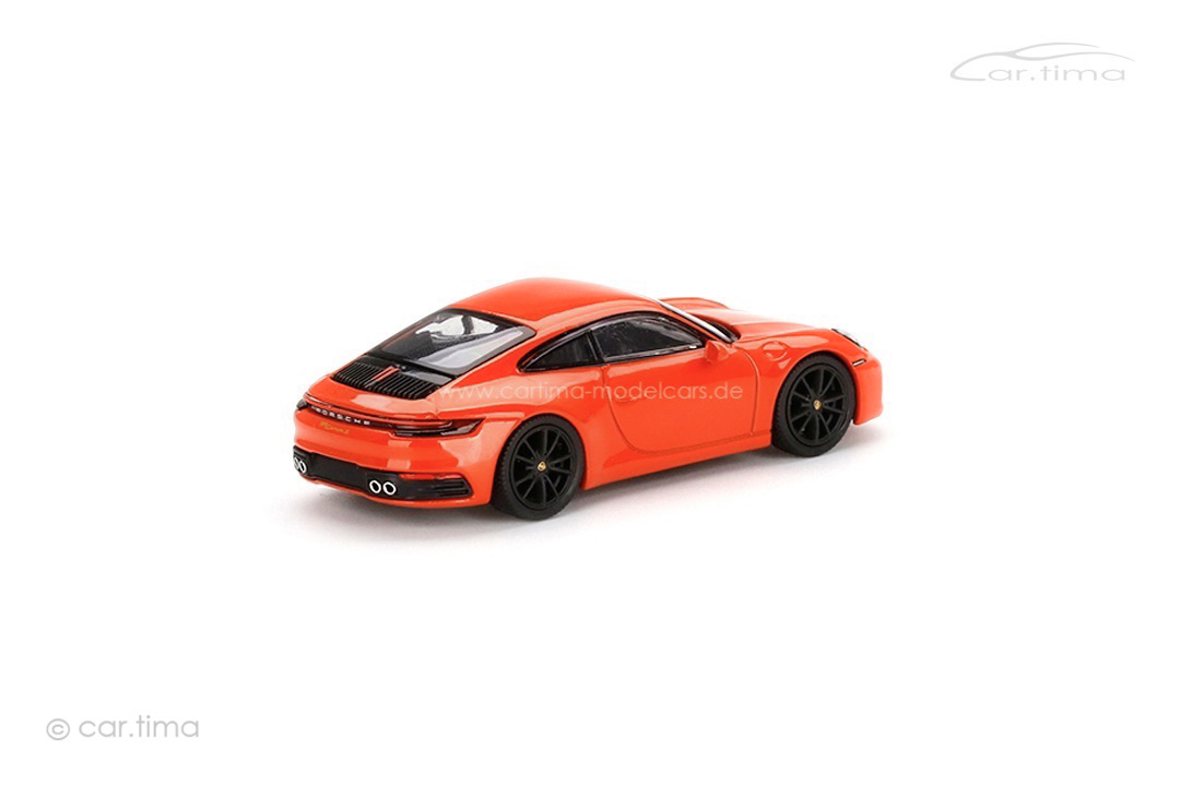 Porsche 911 (992) Carrera 4S Lavaorange MINI GT 1:64 MGT00371-L