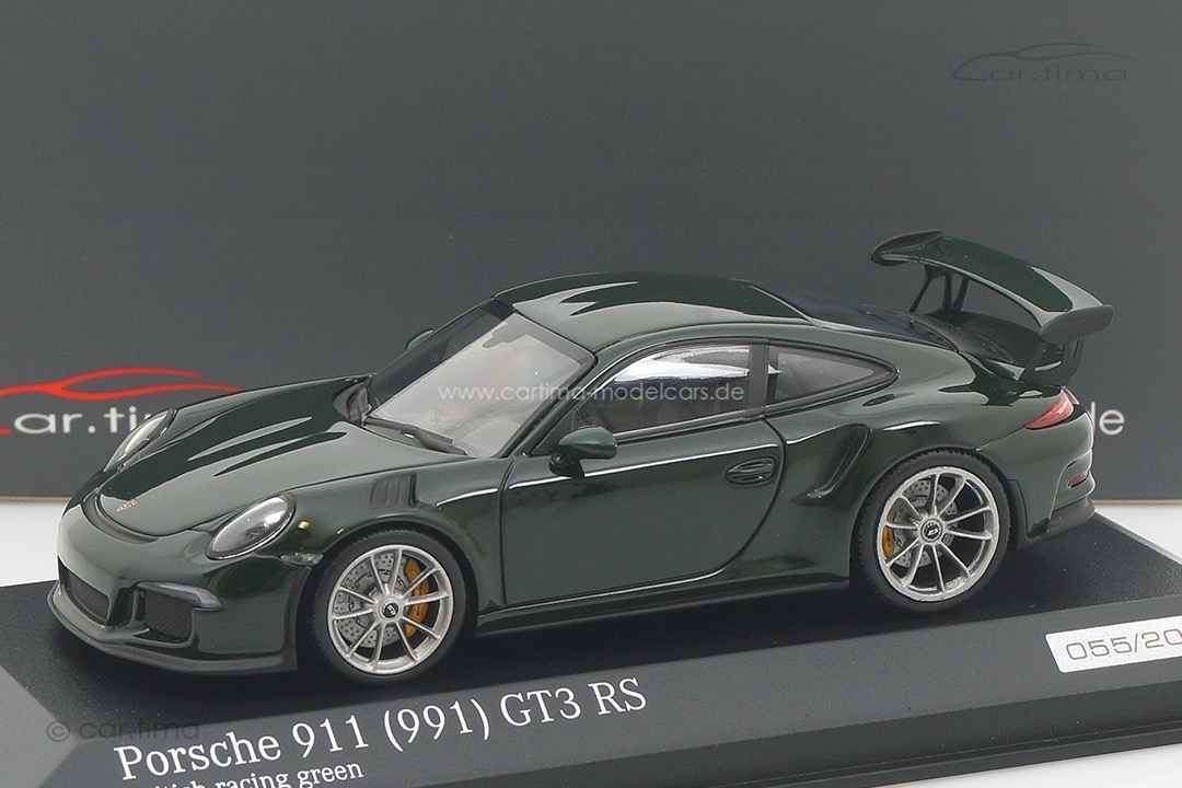 Porsche 911 (991) GT3 RS British racing green Minichamps 1:43 CA04316100