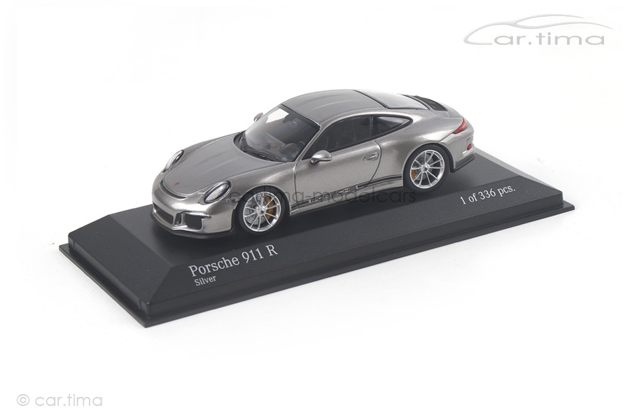Porsche 911 (991) R silber Minichamps 1:43 410066224 Porsche 911 (991) R silber Minichamps 1:43 410066224