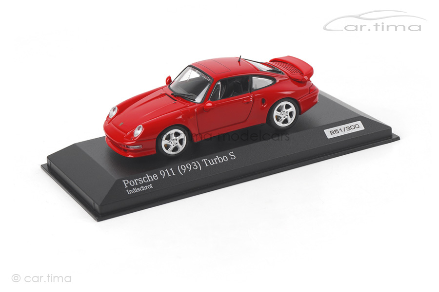 Porsche 911 (993) Turbo S Indischrot Minichamps 1:43 CA04316001