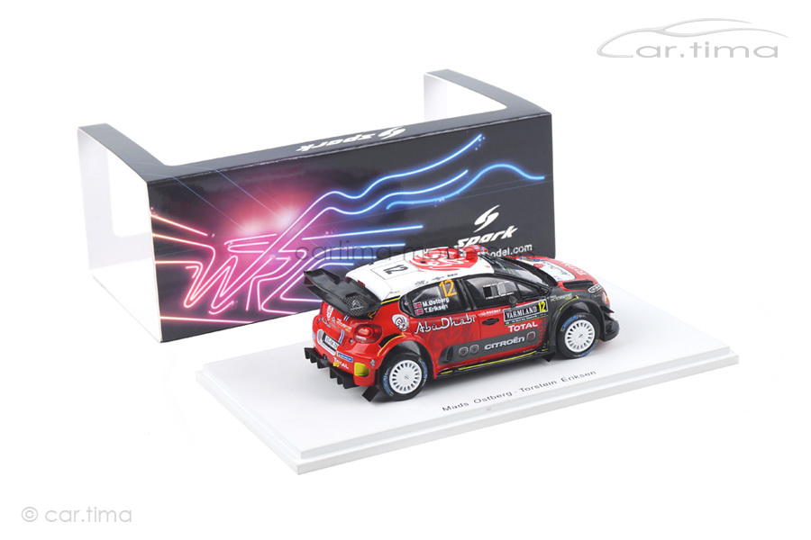 Citroen C3 WRC Rally Sweden 2018 Ostberg/Eriksen Spark 1:43 S5965 Citroen C3 WRC Rally Sweden 2018 Ostberg/Eriksen Spark 1:43 S5965