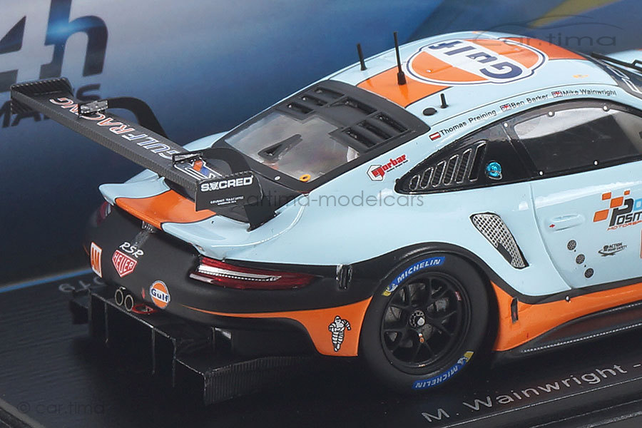 Porsche 911 (991) RSR LMGTE Am 24h Le Mans 2018 Wainwright/Barker/Preining Spark 1:43 S7946