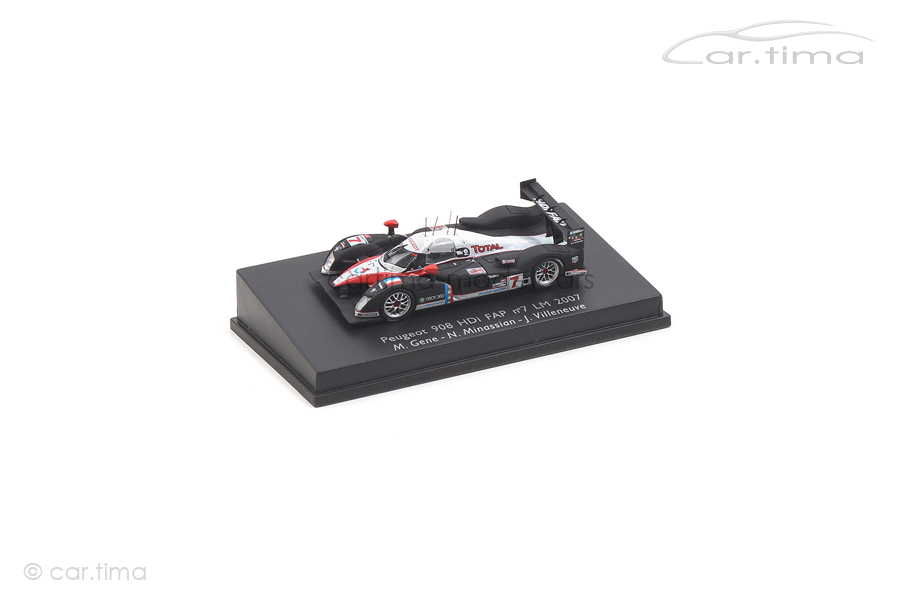 Peugeot 908 HDI FAP 24h Le Mans 2007 Gene/Minassian/Villeneuve Spark 1:87 87S012