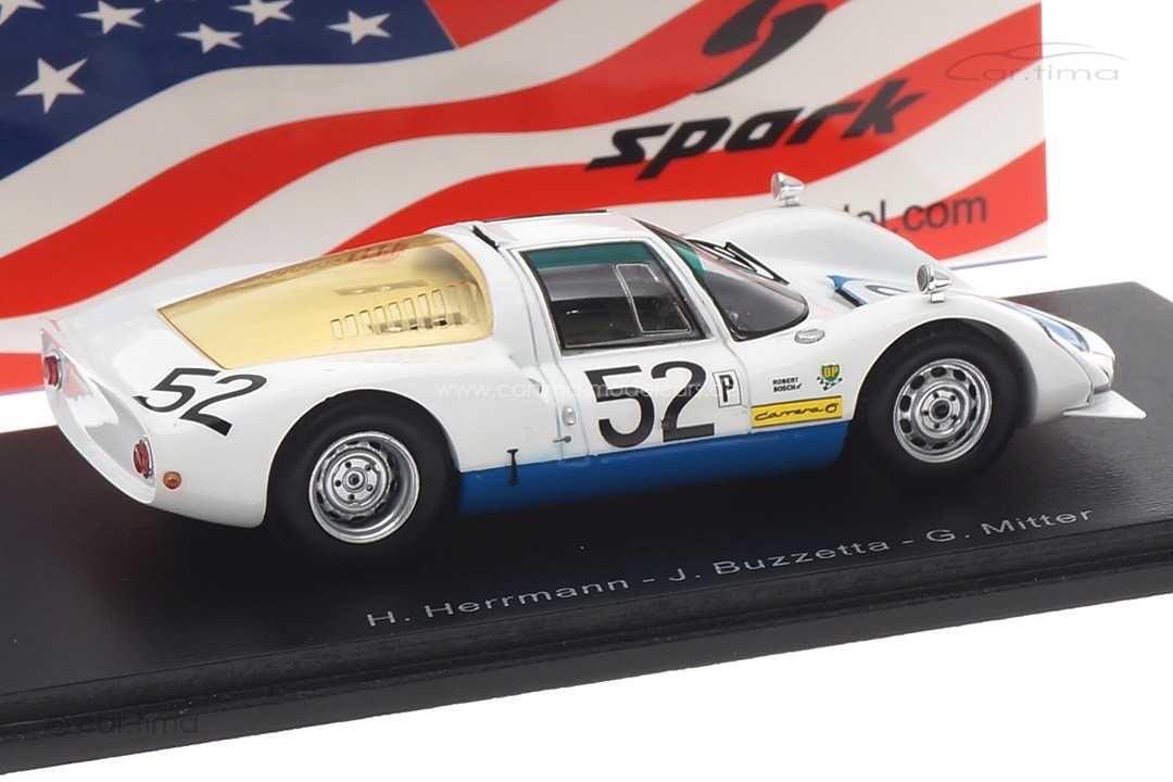 Porsche 906 12h Sebring 1966 Herrmann/Buzzetta/Mitter Spark 1:43 US266 Porsche 906 12h Sebring 1966 Herrmann/Buzzetta/Mitter Spark 1:43 US266