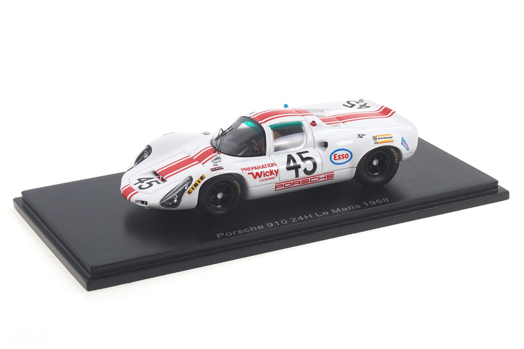 Porsche 910 24h Le Mans 1968 Hanrioud/Wicky Spark 1:43 S4686 Porsche 910 24h Le Mans 1968 Hanrioud/Wicky Spark 1:43 S4686