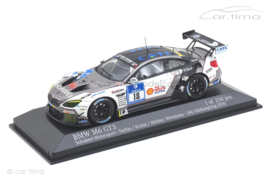 BMW M6 GT3 24h Nürburgring 2016 Farfus/Krohn/Müller/Wittmann Minichamps 1:43 437162618 BMW M6 GT3 24h Nürburgring 2016 Farfus/Krohn/Müller/Wittmann Minichamps 1:43 437162618