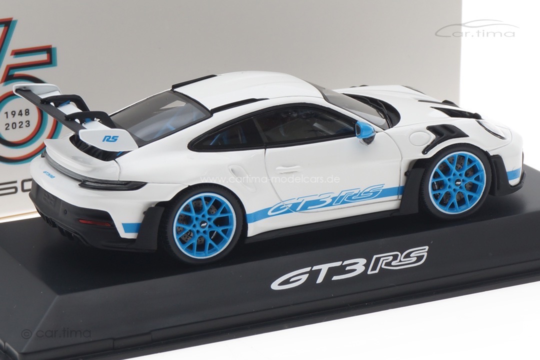Porsche 911 (992) GT3 RS Weiß/blau IAA 2023 Spark 1:43 WAP0200610SGT3 Porsche 911 (992) GT3 RS Weiß/blau IAA 2023 Spark 1:43 WAP0200610SGT3
