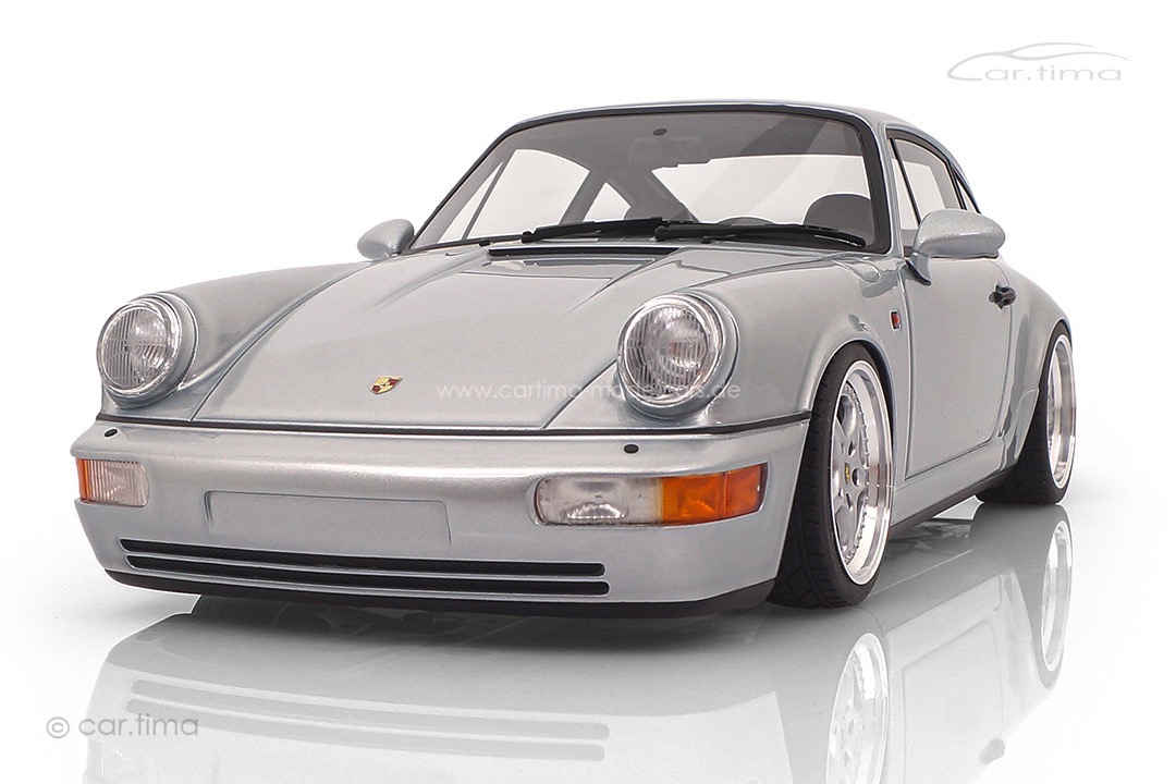 Porsche 911 (964) Carrera 2 Polarsilber Speedline RS Alufelgen car.tima CUSTOMIZED 1:18