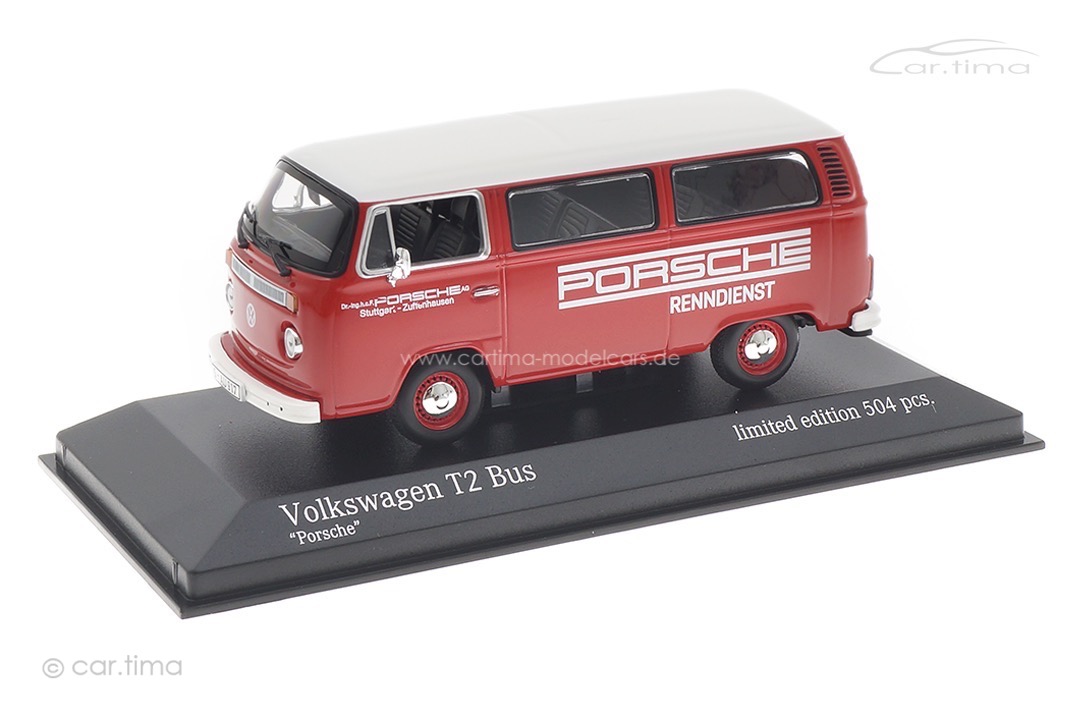 Volkswagen T2 Transporter Porsche Renndienst Minichamps 1:43 943053004 Volkswagen T2 Transporter Porsche Renndienst Minichamps 1:43 943053004