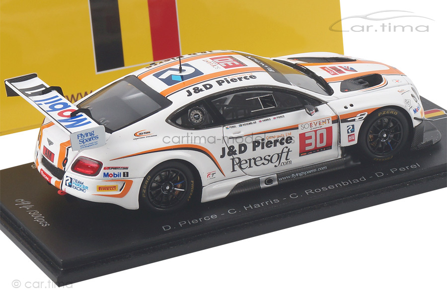 Bentley Continental GT3 24h Spa 2016 Pierce/Harris/Perel Spark 1:43 SB133 Bentley Continental GT3 24h Spa 2016 Pierce/Harris/Perel Spark 1:43 SB133
