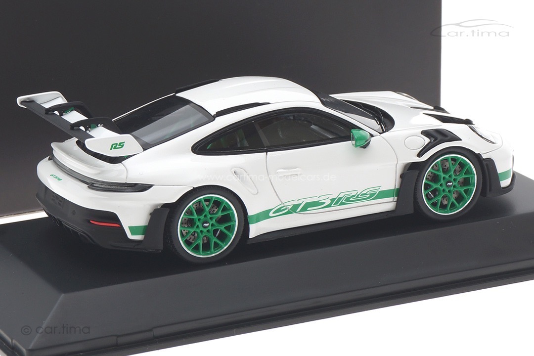 Porsche 911 (992) GT3 RS Weiß/grün Spark 1:43 WAP0201530P003 Porsche 911 (992) GT3 RS Weiß/grün Spark 1:43 WAP0201530P003