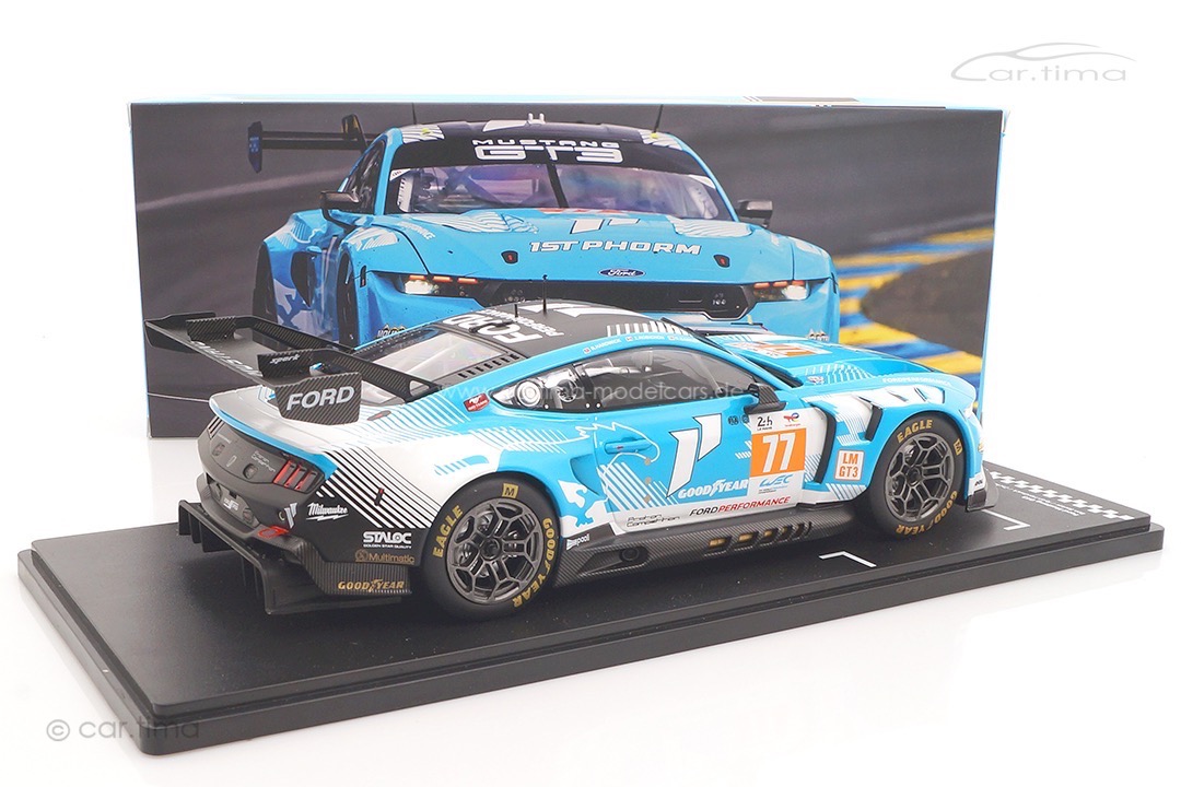 Ford Mustang GT3 24h Le Mans 2024 Barker/Hardwick/Robichon IXO 1:18 LEGTMUS-LM24077