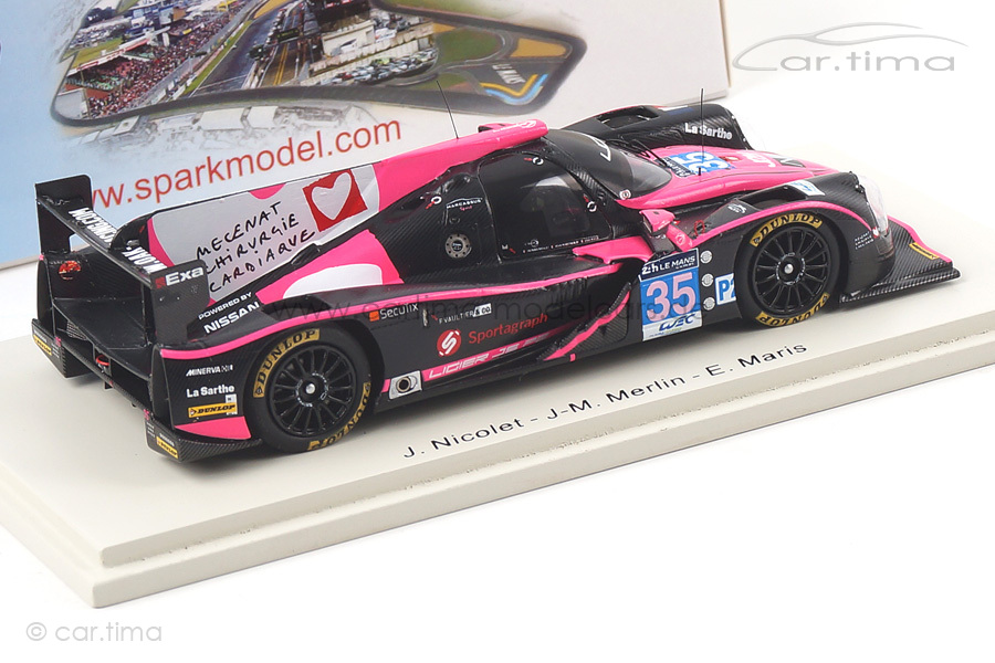 Ligier JS P2-Nissan 24h Le Mans 2015 Nicolet/Merlin/Maris Spark 1:43 S4650 Ligier JS P2-Nissan 24h Le Mans 2015 Nicolet/Merlin/Maris Spark 1:43 S4650