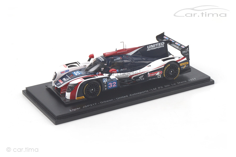 1:43 Spark Ligier Js P217 Gibson #32 Le Mans 2018 De Sadeleer Montoya S7017 MMC