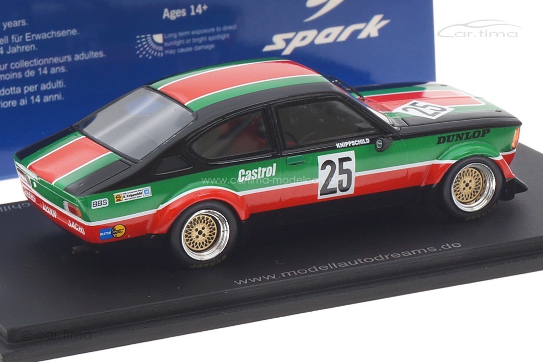 Opel Kadett C GT/E DRM Zolder 1980 Günther Knippschild Spark 1:43 MAD013 Opel Kadett C GT/E DRM Zolder 1980 Günther Knippschild Spark 1:43 MAD013