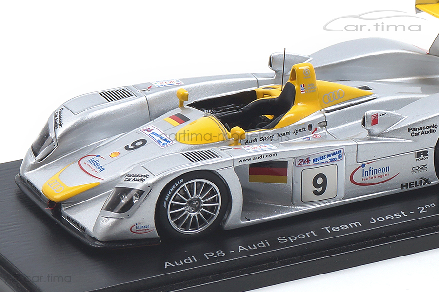 Audi R8 24h Le Mans 2000 Aiello/McNish/Ortelli Spark 1:43 S3698 Audi R8 24h Le Mans 2000 Aiello/McNish/Ortelli Spark 1:43 S3698