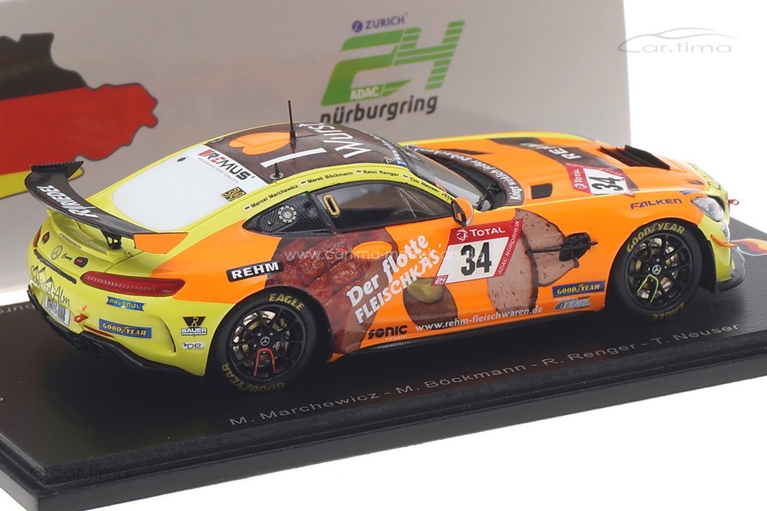 Mercedes-AMG GT4 Class winner 24h Nürburgring 2021 Böckmann/Marchewicz Spark 1:43 SG766