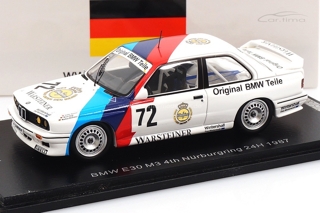 BMW M3 E30 24h Nürburgring 1987 Quester/Oestreich/Vogt Spark 1:43 SG608