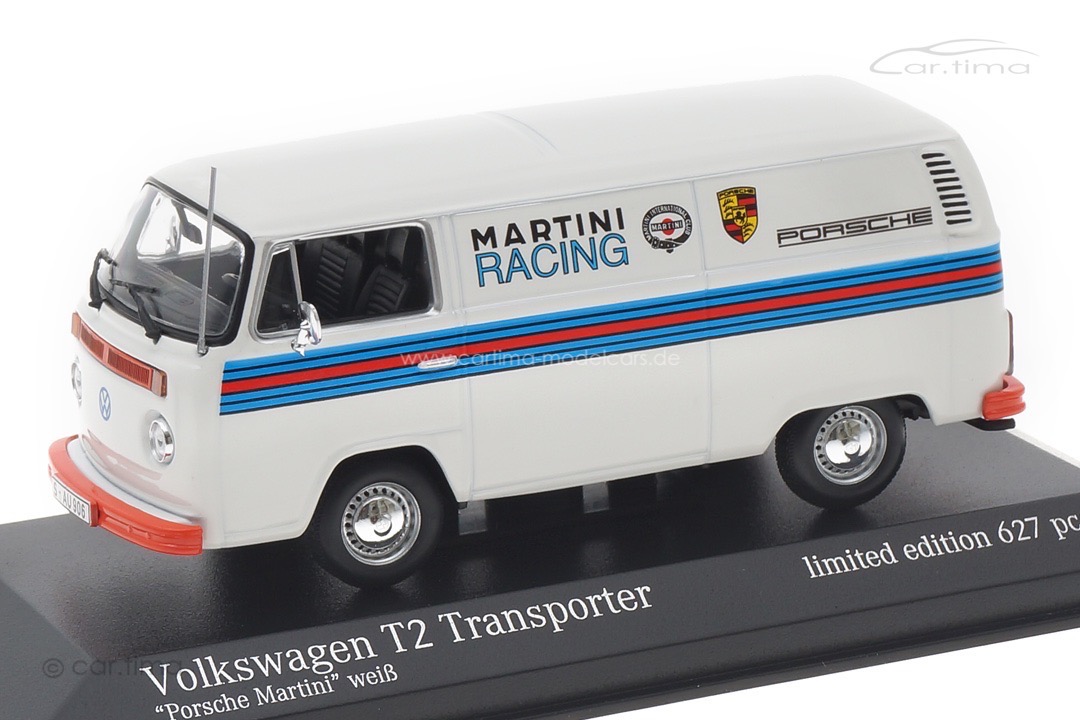 Volkswagen T2 Transporter Porsche Renndienst Martini Racing Minichamps 1:43 943053065