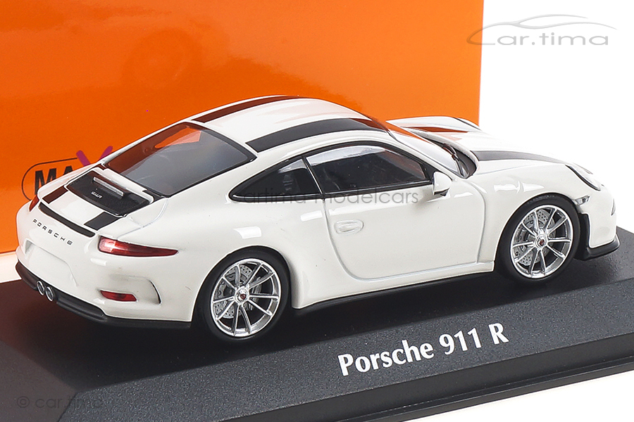 Porsche 911 (991) R Weiß/Dekorstreifen schwarz Minichamps 1:43 940066220 Porsche 911 (991) R Weiß/Dekorstreifen schwarz Minichamps 1:43 940066220