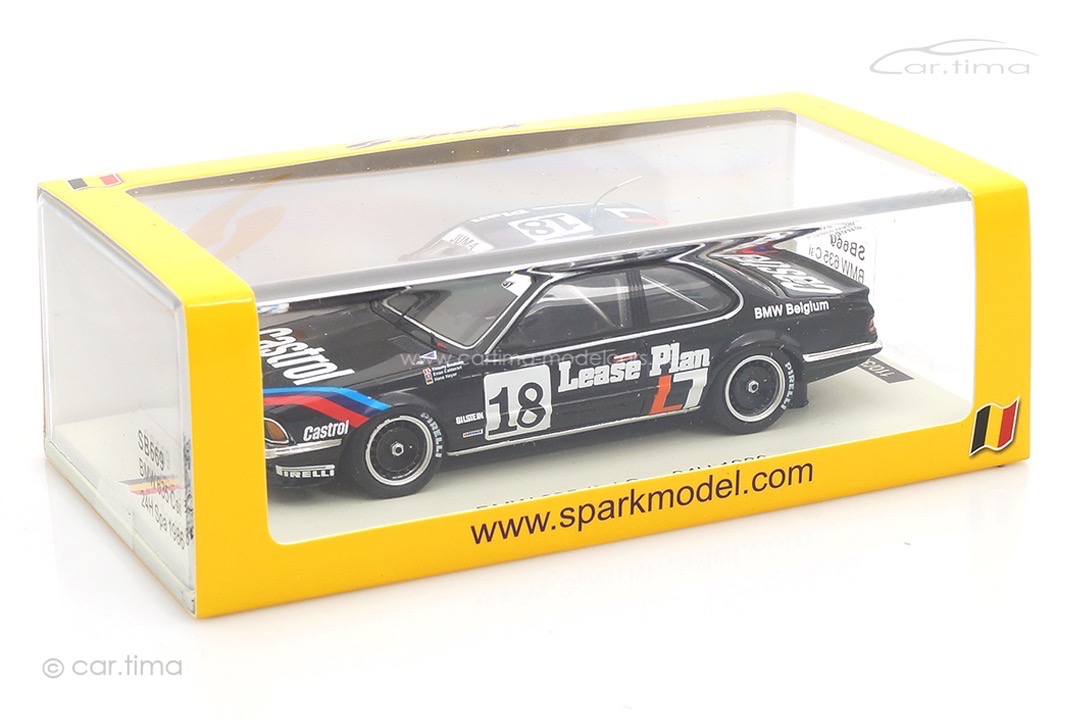 BMW 635 CSI 24h Spa 1986 Boutsen/Heyer/Calderari Spark 1:43 SB669