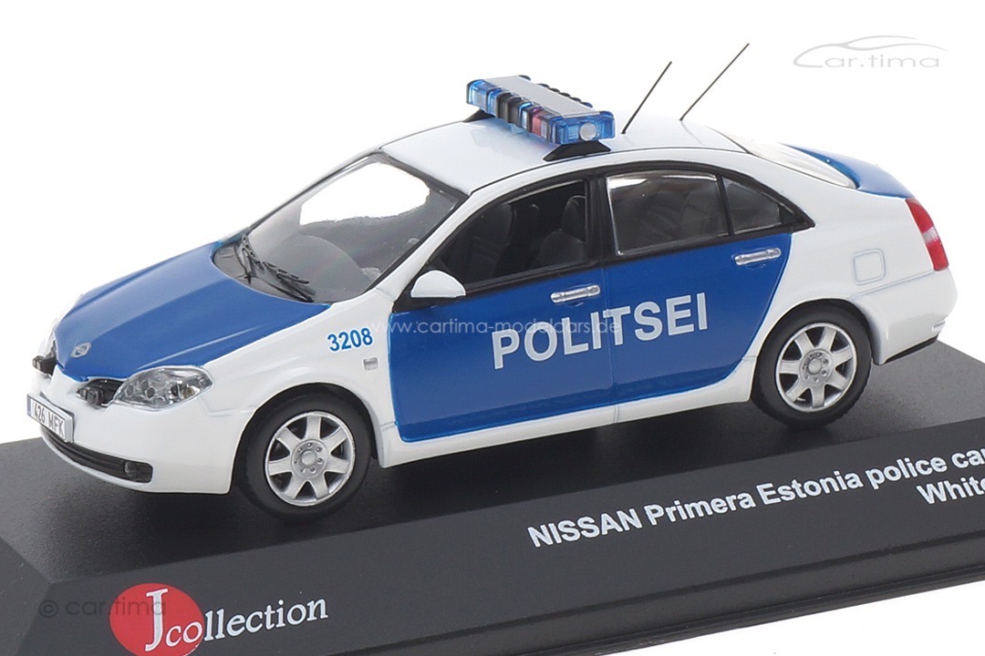 Nissan Primera Estonia Police Car 2004 J-Collection 1:43 JC159