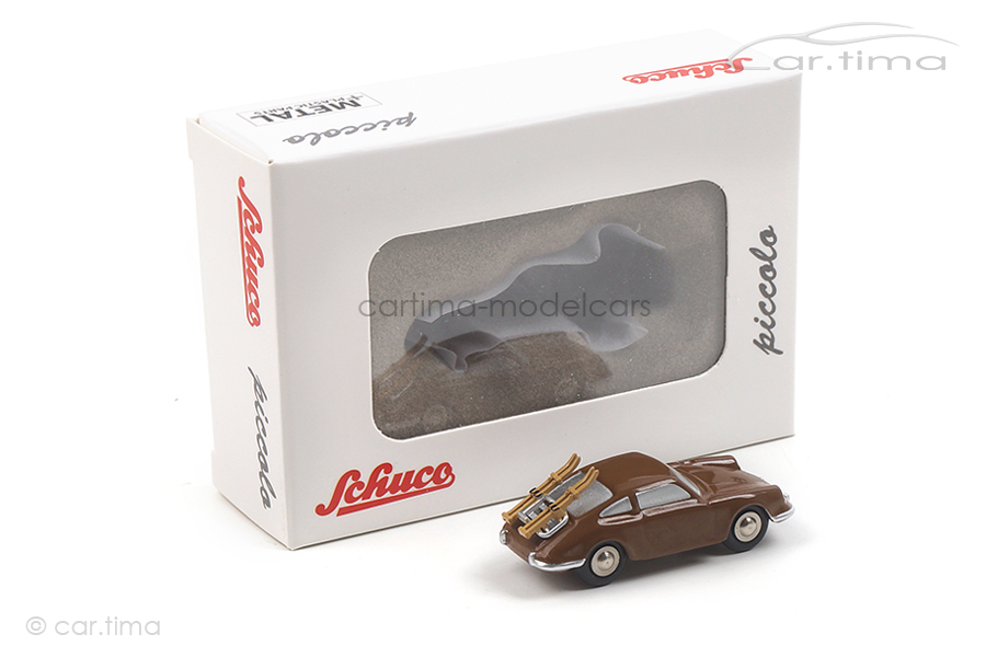 Porsche 911 mit Skiträger Sepiabraun Schuco 1:87 450550500