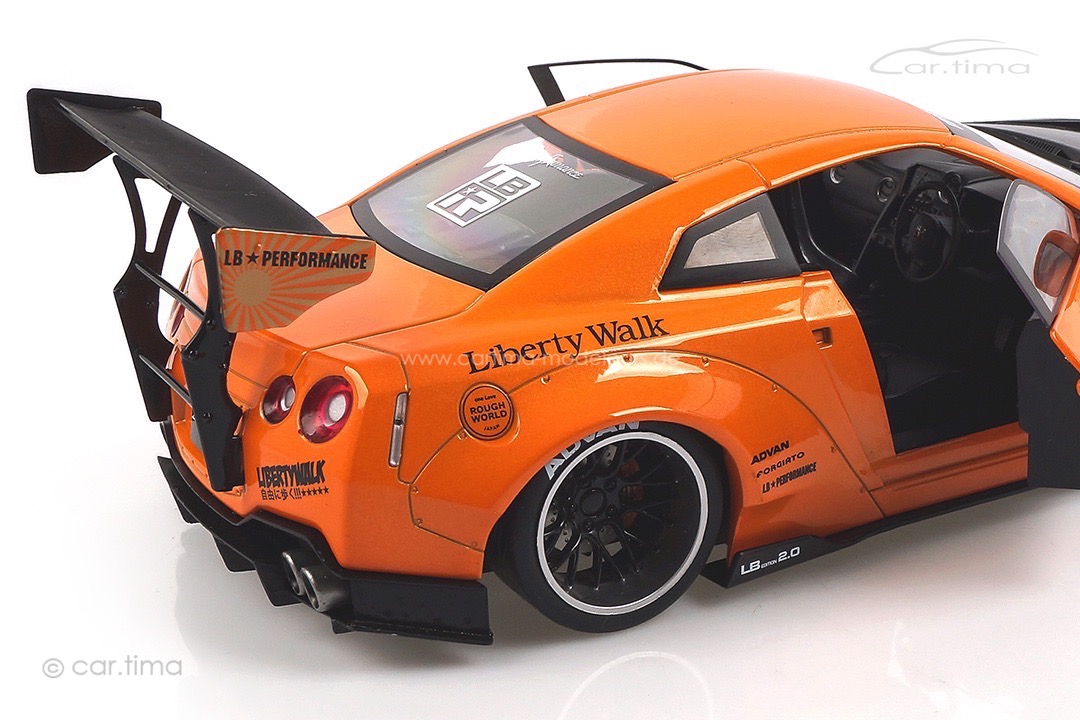 Nissan GTR R35 GTR LB Works orange Solido 1:18 S1805803 Nissan GTR R35 GTR LB Works orange Solido 1:18 S1805803