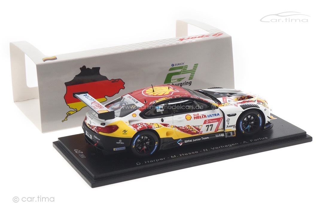 BMW M6 GT3 24h Nürburgring 2021 Farfus/Harper/Hesse/Verhagen Spark 1:43 SG783 BMW M6 GT3 24h Nürburgring 2021 Farfus/Harper/Hesse/Verhagen Spark 1:43 SG783