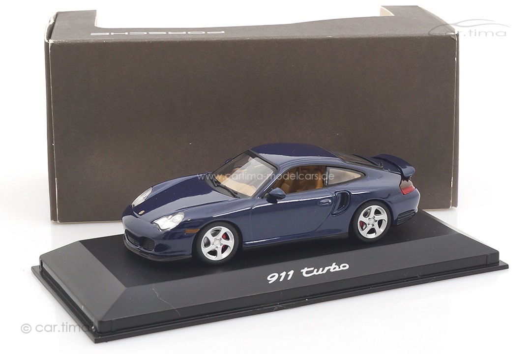 Porsche 911 (996) Turbo dunkelblau Minichamps 1:43 WAP02006310