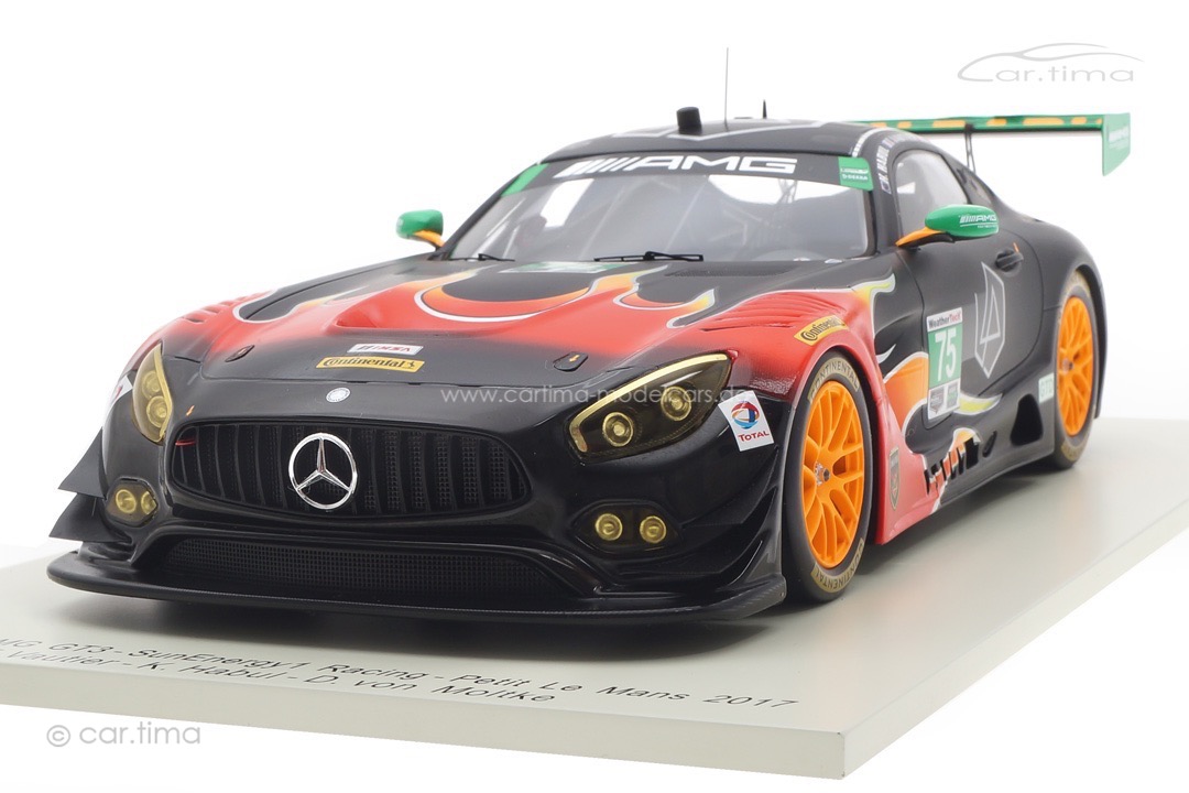 Mercedes-AMG GT3 Petit Le Mans 2017 Habul/von Moltke/Vautier Spark 1:18 18US006 Mercedes-AMG GT3 Petit Le Mans 2017 Habul/von Moltke/Vautier Spark 1:18 18US006