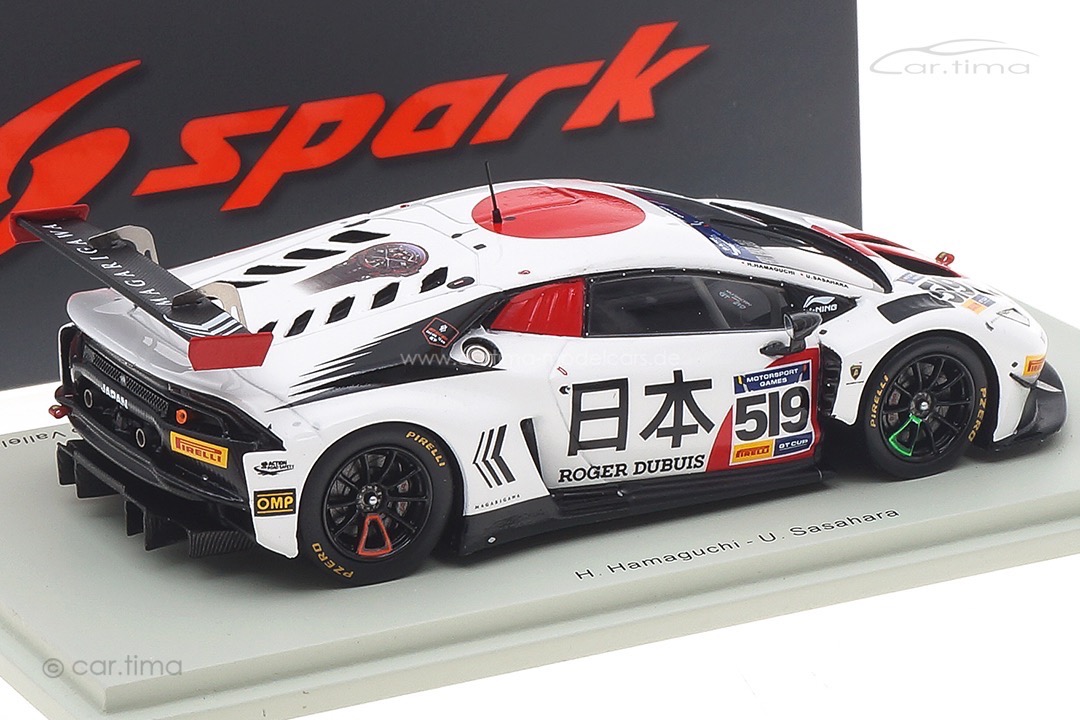 Lamborghini Huracán GT3 evo Winner Vallelunga 2019 Hamaguchi/Sasahara Spark 1:43 S9607 Lamborghini Huracán GT3 evo Winner Vallelunga 2019 Hamaguchi/Sasahara Spark 1:43 S9607