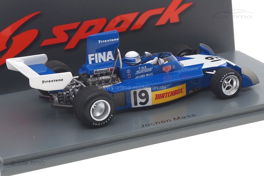 Surtees TS16 GP Brasilien 1974 Jochen Mass Spark 1:43 S9651 Surtees TS16 GP Brasilien 1974 Jochen Mass Spark 1:43 S9651