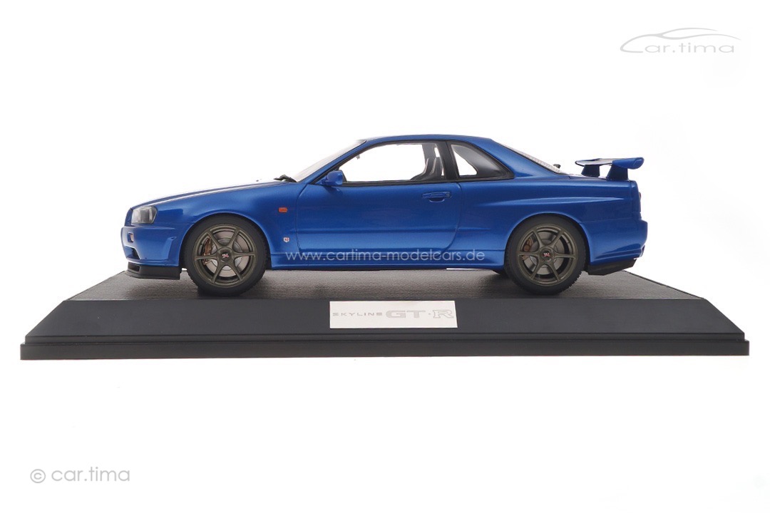Nissan Skyline GT-R V-spec (BNR34) Bayside blue Hobby Japan 1:18 HJ1809BL Nissan Skyline GT-R V-spec (BNR34) Bayside blue Hobby Japan 1:18 HJ1809BL