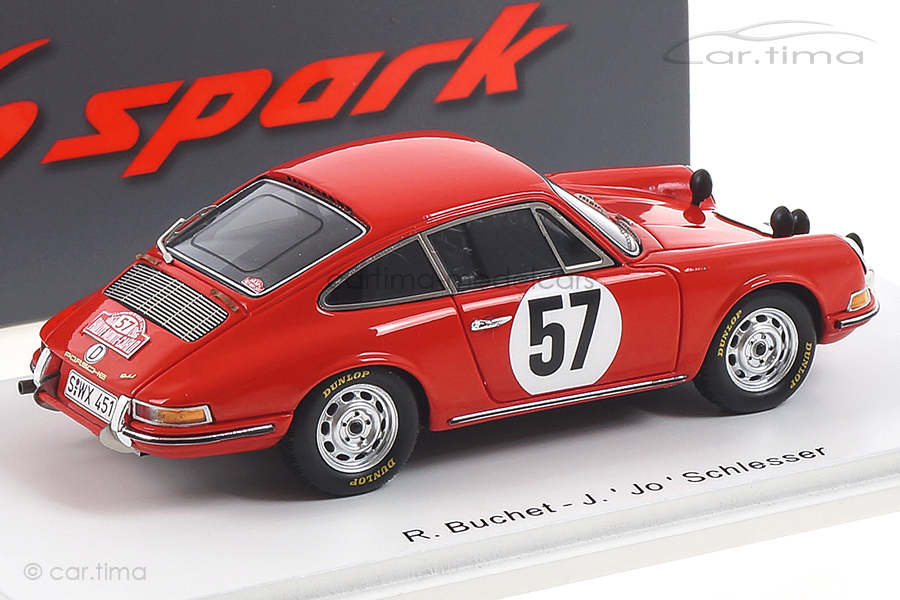Porsche 911 S Rallye Monte Carlo 1966 Buchet/Schlesser Spark 1:43 S6603